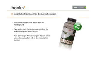 Enhanced E-Books konzipieren. Ein Praxisbericht 