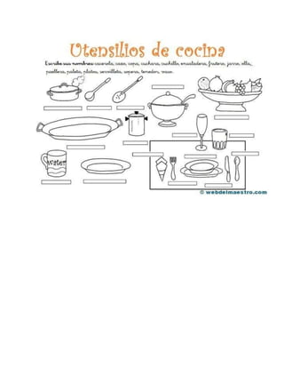 Utensilios cozinha espanhol