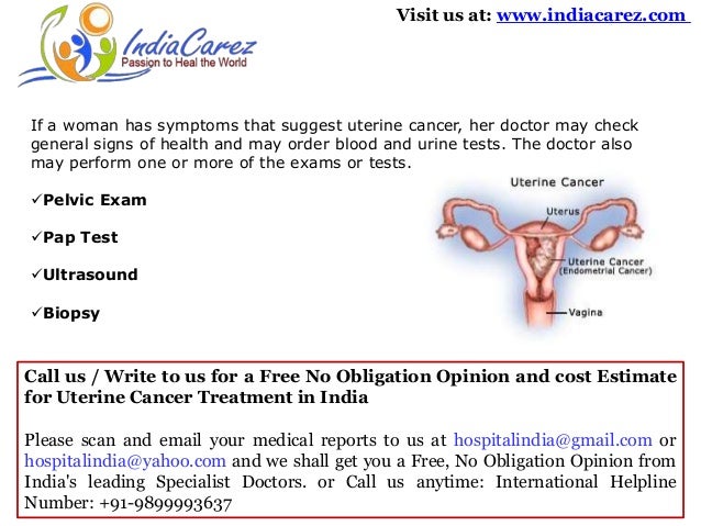 Uterine cancer diagnosis in india