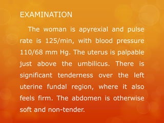 Uterine fibroid - Case scenarios and Discussion | PPTX