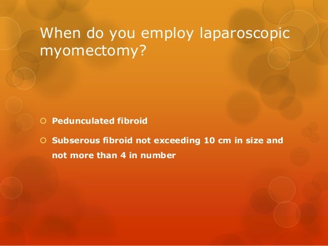 uterine fibroid case scenarios and discussion