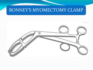 BONNEY’S MYOMECTOMY CLAMP
 