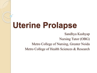 Prolapse Management - Urology Care AZ