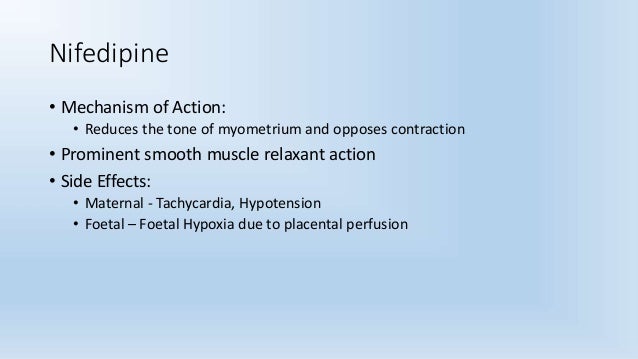 Procardia For Contractions