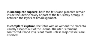 Comprehensive Overview of Uterine Rupture: Causes, Diagnosis, and ...