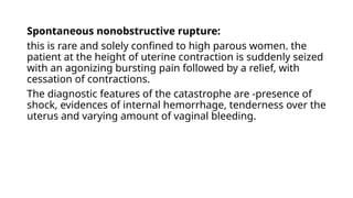 Internal Rupture Comprehensive Overview of Uterine Rupture: Causes, Diagnosis, and ...