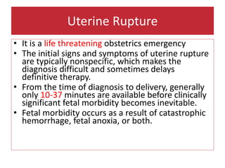 Uterine Rupture OSCE | PPTX