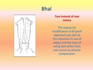 Uterine uterine brace suture slideshare | PPTX