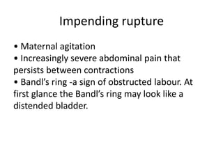 Uterus rupture and uterus cervix rupture | PPT