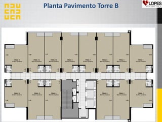 Planta Pavimento Torre B
 