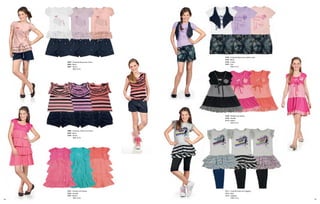 3704 - Conjunto blusa com colete e saia
                                        3705 - Blusa
     3695 - Conjunto blusa com shorts   3706 - Colete
     3696 - Blusa                       3707 - Saia
     3697 - Shorts                             TAM 12/16
            TAM 12/16




                                        3708 - Vestido com bolero
                                        3709 - Vestido
                                        3710 - Bolero
                                               TAM 12/16



     3698 - Conjunto blusa com shorts
     3699 - Blusa
     3700 - Shorts
            TAM 12/16




     3701 - Vestido com bolero          3711 - Conjunto bata com legging
     3702 - Vestido                     3712 - Bata
     3703 - Bolero                      3713 - Legging
            TAM 12/16                          TAM 12/16
14                                                                                15
 