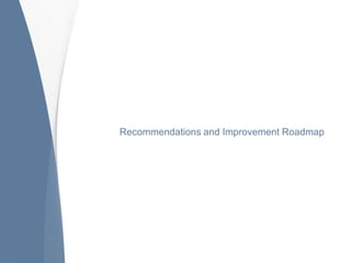 Recommendations and Improvement Roadmap
 