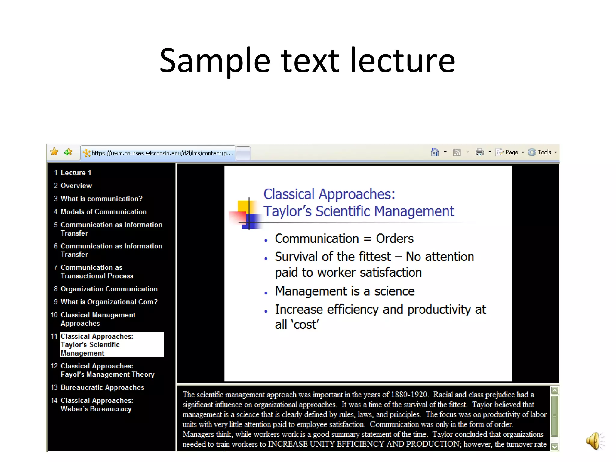 Sample text lecture
 