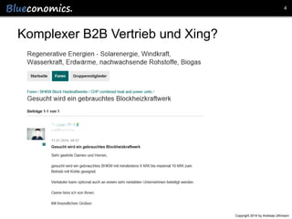 4

Komplexer B2B Vertrieb und Xing?

Copyright 2014 by Andreas Uthmann

 