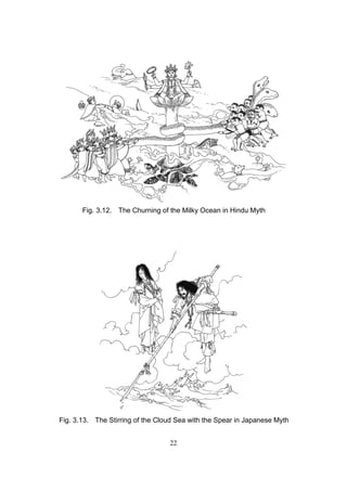 Fig. 3.12. The Churning of the Milky Ocean in Hindu Myth




Fig. 3.13. The Stirring of the Cloud Sea with the Spear in Japanese Myth


                                  22
 