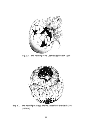 Fig. 3.6. The Hatching of the Cosmic Egg in Greek Myth




Fig. 3.7.   The Hatching of an Egg and the Appearance of the Sun God
            (Phoenix)



                                      19
 