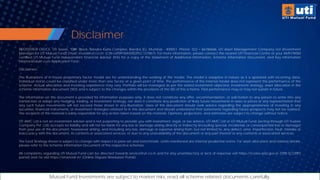 Mutual Fund Investments are subject to market risks, read all scheme related documents carefully.
REGISTERED OFFICE: UTI Tower, ‘GN’ Block, Bandra Kurla Complex, Bandra (E), Mumbai - 400051. Phone: 022 – 66786666. UTI Asset Management Company Ltd (Investment
Manager for UTI Mutual Fund) Email: invest@uti.co.in. (CIN-L65991MH2002PLC137867). For more information, please contact the nearest UTI Financial Centre or your AMFI/NISM
certified UTI Mutual Fund Independent Financial Advisor (IFA) for a copy of the Statement of Additional Information, Scheme Information Document, and Key Information
Memorandum cum Application Form.
Disclaimers:
The illustrations of in-house proprietary factor model are for understanding the working of the model. The model is adaptive in nature as it is updated with incoming data.
Individual stocks could be classified under more than one factor at a given point of time. The performance of the internal model does not represent the performance of the
scheme. Actual allocation and investing experience may vary. Portfolio will be managed as per the stated investment objective, investment strategy, asset allocation in the
scheme information document (SID) and is subject to the changes within the provisions of the SID of the scheme. Past performance may or may not sustain in future.
The information on this document is provided for information purposes only. It does not constitute any offer, recommendation, or solicitation to any person to enter into any
transaction or adopt any hedging, trading, or investment strategy, nor does it constitute any prediction of likely future movements in rates or prices or any representation that
any such future movements will not exceed those shown in any illustration. Users of this document should seek advice regarding the appropriateness of investing in any
securities, financial instruments, or investment strategies referred to in this document and should understand that statements regarding future prospects may not be realized.
The recipient of this material is solely responsible for any action taken based on this material. Opinions, projections, and estimates are subject to change without notice.
UTI AMC Ltd is not an investment adviser and is not purporting to provide you with investment, legal, or tax advice. UTI AMC Ltd or UTI Mutual Fund (acting through UTI Trustee
Company Pvt. Ltd) accepts no liability and will not be liable for any loss or damage arising directly or indirectly (including special, incidental, or consequential loss or damage)
from your use of this document, howsoever arising, and including any loss, damage or expense arising from, but not limited to, any defect, error, imperfection, fault, mistake or
inaccuracy with this document, its contents or associated services, or due to any unavailability of the document or any part thereof or any contents or associated services.
The fund Strategy shown is subject to change with respect to peer-set and benchmark. Limits mentioned are internal prudential norms. For asset allocation and related details,
please refer to the Scheme Information Document of the respective schemes.
All complaints, regarding UTI Mutual Fund can be directed towards service@uti.co.in and for any unsatisfactory or lack of response visit https://scores.sebi.gov.in (SEBI SCORES
portal) and /or visit https://smartodr.in/ (Online Dispute Resolution Portal).
Disclaimer
 