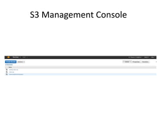 S3 Management Console  
