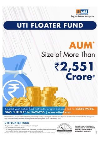 UTI Floater Fund - AUM