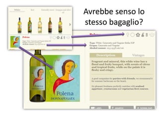 Avrebbe senso lo
stesso bagaglio?
 
