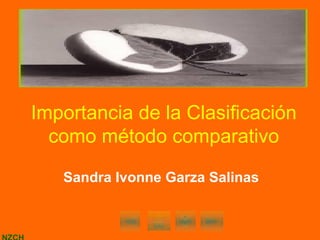 Importancia de la Clasificación como método comparativo Sandra Ivonne Garza Salinas 