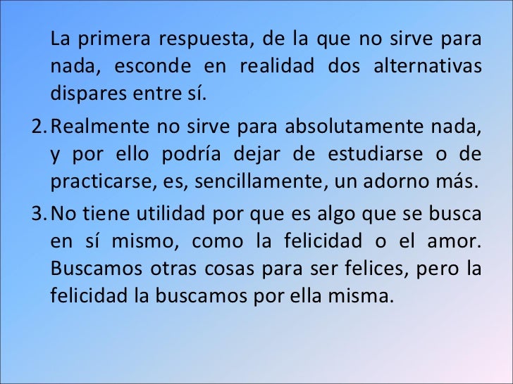 Utilidad de la Filosofía