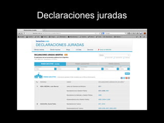 Declaraciones juradas
 