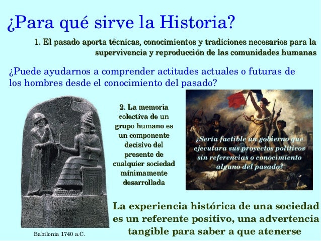 La utilidad de la Historia