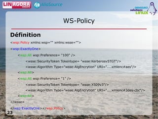 Utilisation de services Web sécurisés en Java en environnement Open Source