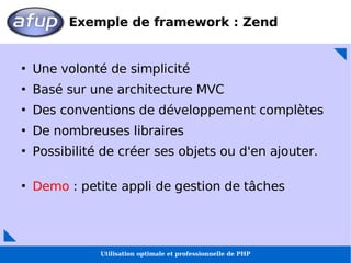 Utilisation optimale et professionnelle de PHP