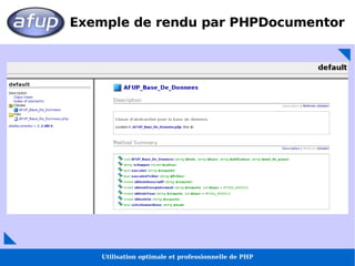 Utilisation optimale et professionnelle de PHP