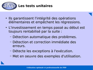 Utilisation optimale et professionnelle de PHP