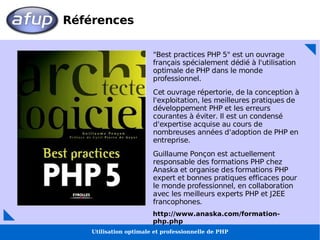 Utilisation optimale et professionnelle de PHP