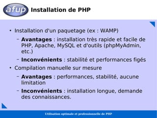 Utilisation optimale et professionnelle de PHP