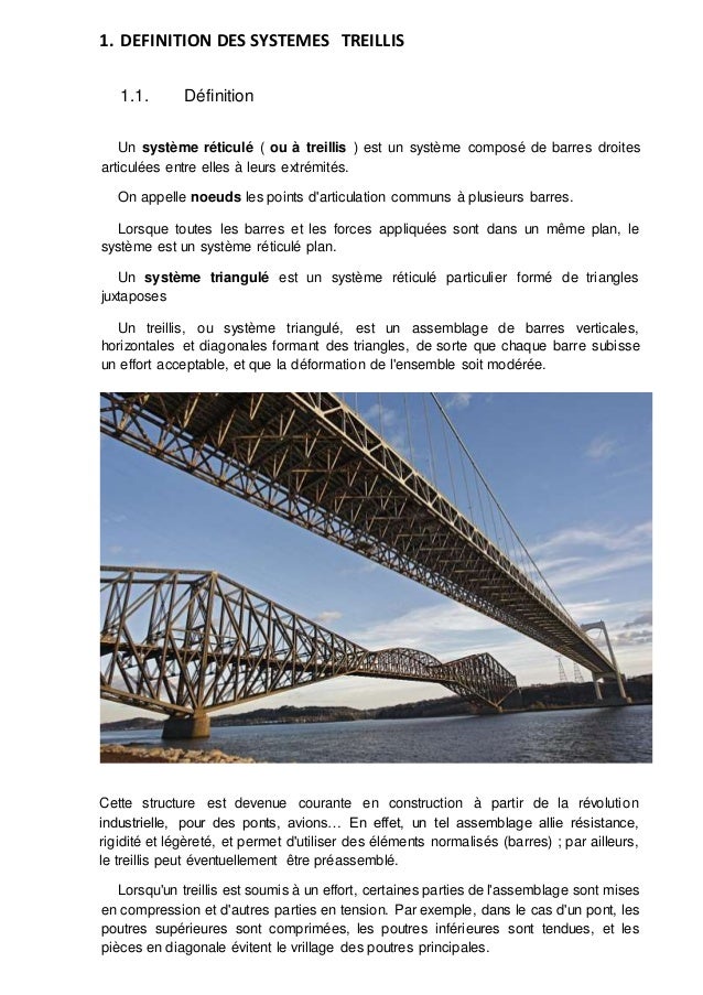 Utilisation treillis