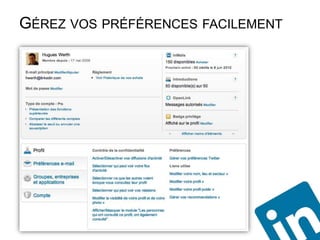 GÉREZ VOS PRÉFÉRENCES FACILEMENT
 