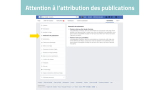 Attention à l’attribution des publications
 