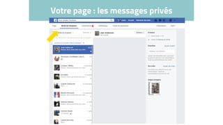 Votre page : les messages privés
 