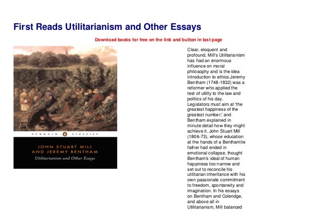 Read Download Utilitarianism And Other Essays PDF – PDF Download