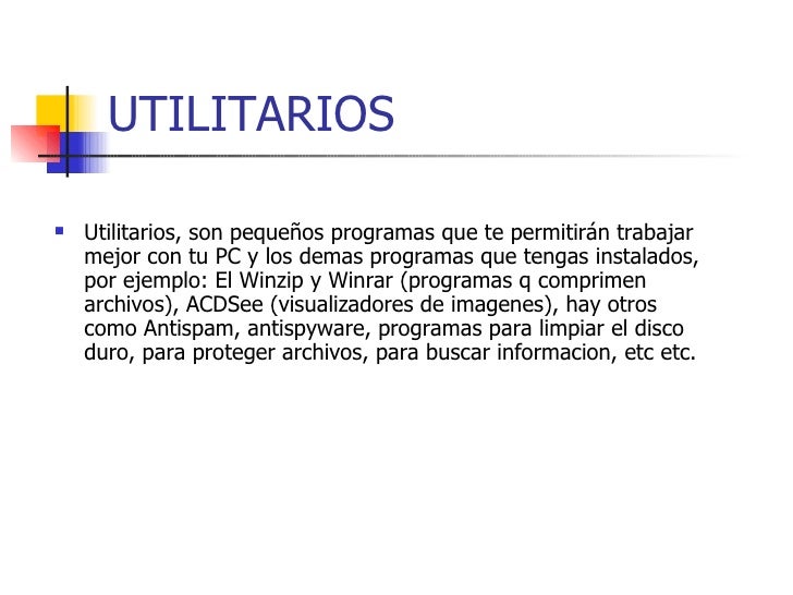 Utilitarios