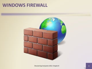 Discovering Computers 2012: Chapter 8 8
WINDOWS FIREWALL
 