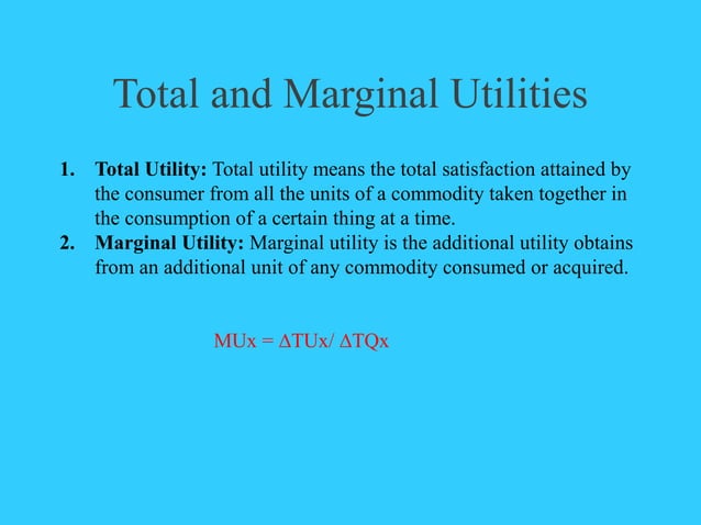 cardinal and ordinal utility analysis. | PPT | Government Support and ...
