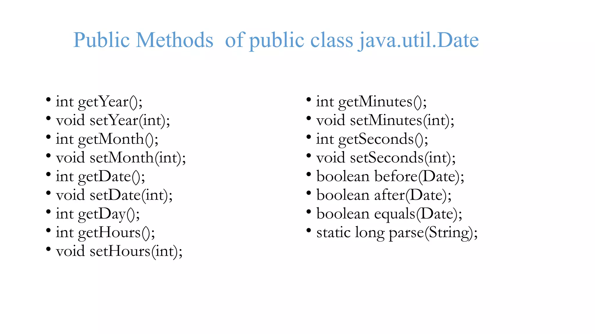 Utility classes | PPT