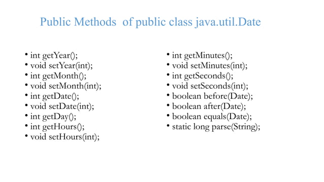 Utility classes | PPT