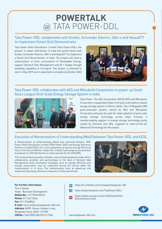 TATA Power-DDL Utility Connect (Issue 05)