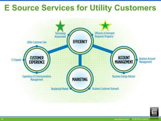 E Source Services for Utility Customers




4                               www.esource.com || © 2012 E SOURCE
 