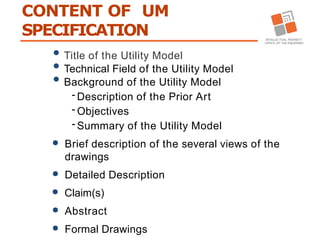 Guidelines in Drafting Utility Models and Invention | PPTX