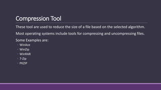 Compression Utility Example Utility program | PPTX
