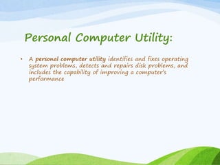 Utility programs | PPTX