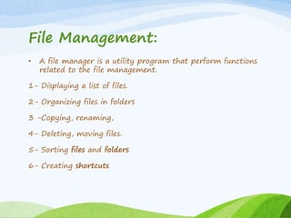 Utility programs | PPTX